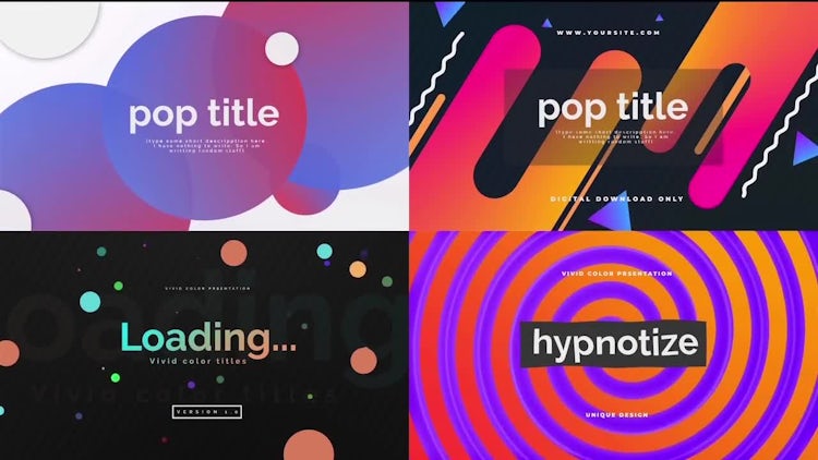 POP Titles: Motion Graphics Templates