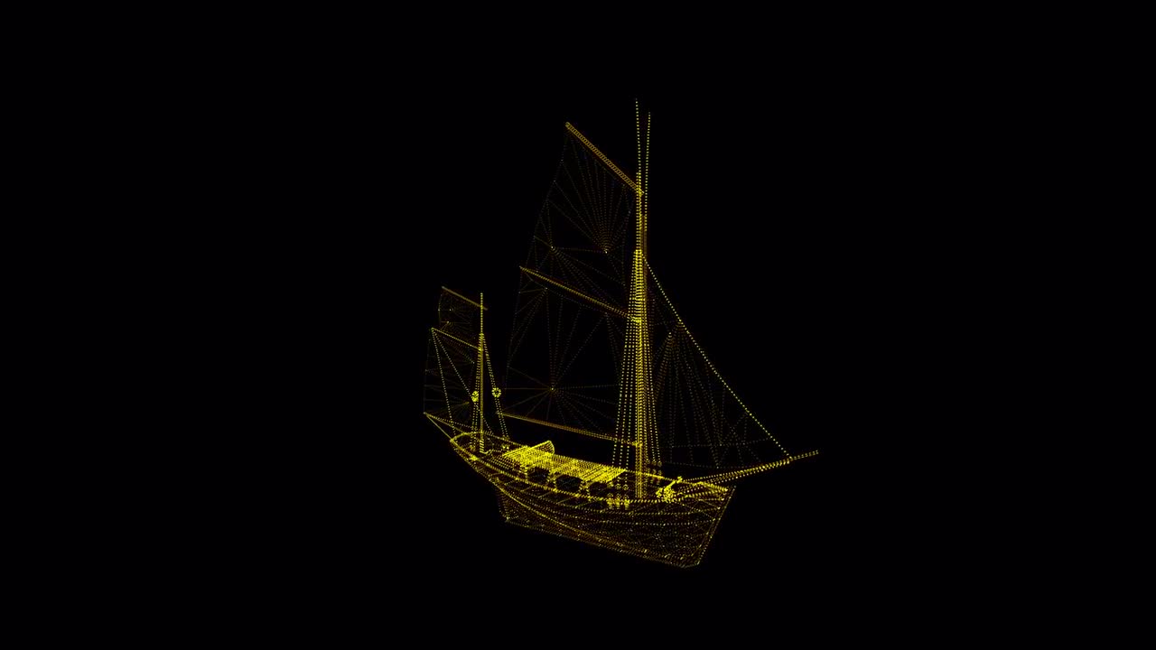 Hologram Ship by XGStudio - Stock Motion Graphics | Motion Array