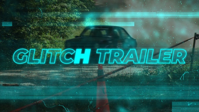 Glitch Trailer Opener Freebies template preview