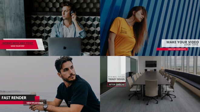 Minimal Corporate Titles Freebies template preview