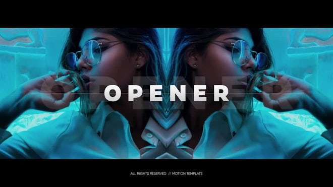 Mirror Opener - Photo Intro Freebies template preview