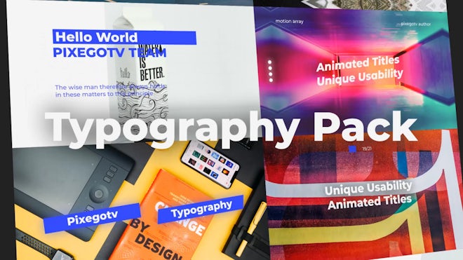 Typography Pack Freebies template preview