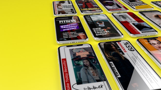 Instagram Stories  V.1 Freebies template preview