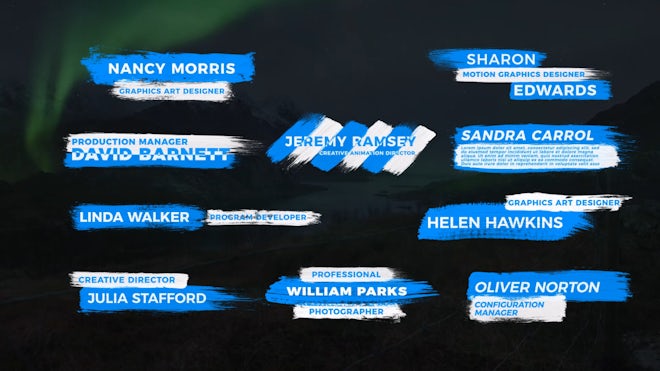 Creative Brush Lower Thirds II Freebies template preview