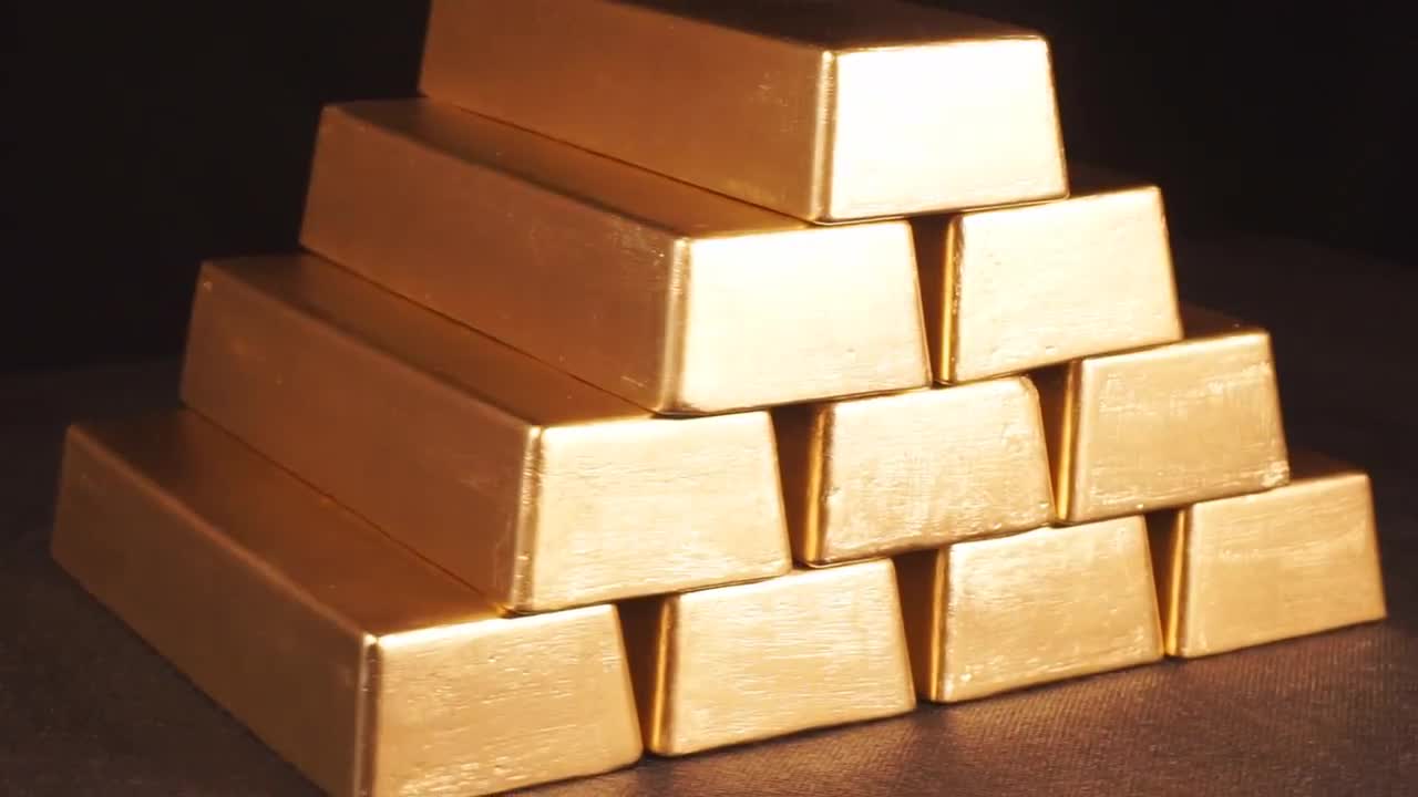 Gold Bars - Stock Video - Motion Array