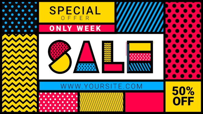 Pattern Sale Freebies template preview