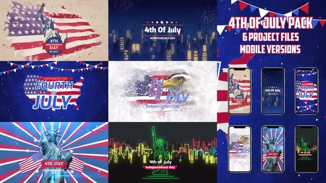 4th Of July Pack: After Effects Templates