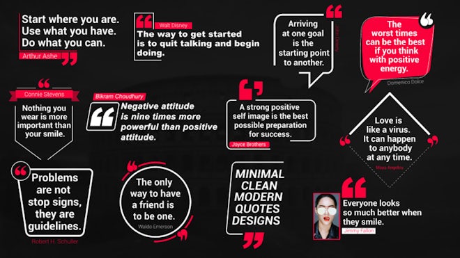 Clean Quotes Titles Freebies template preview