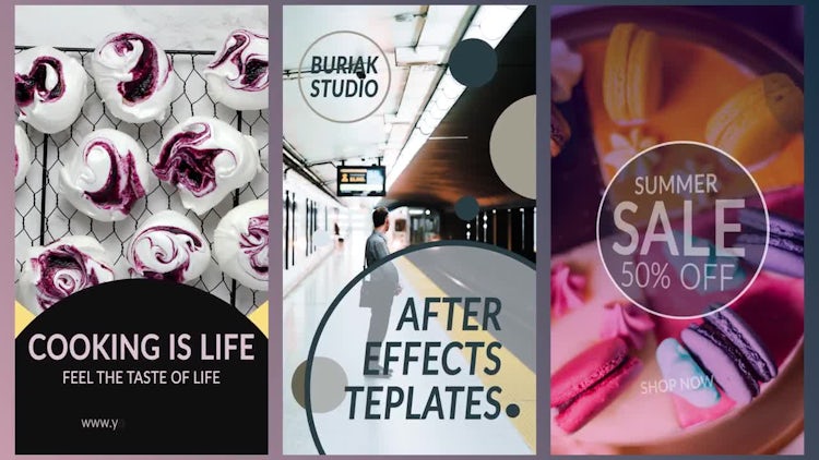 10 Instagram Stories: Motion Graphics Templates