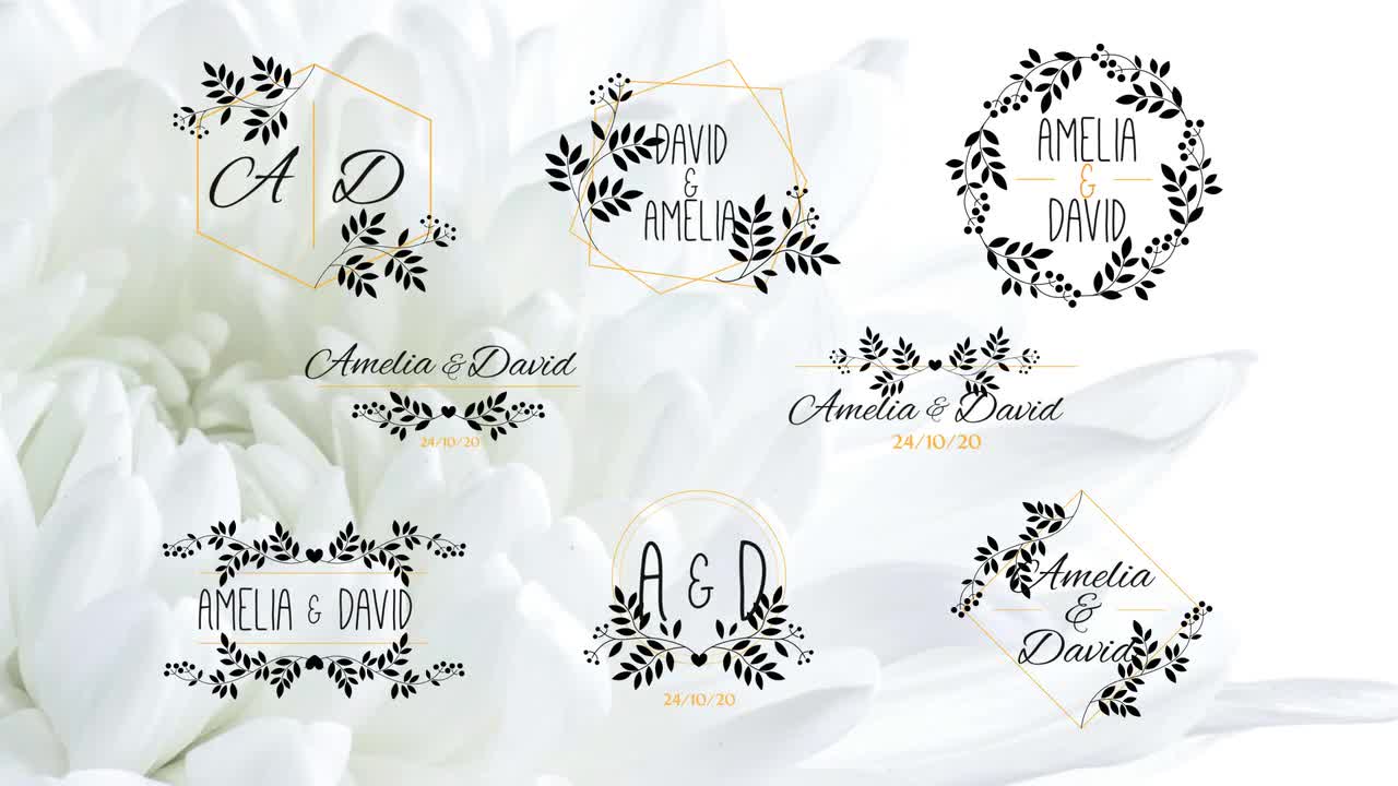 Elegant Flower Wedding Titles After Effects Templates Motion Array