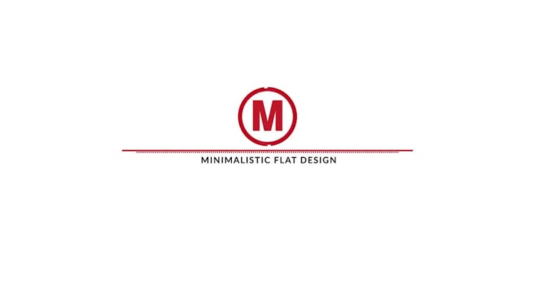 Minimalistic Flat Logo Reveal: After Effects Templates