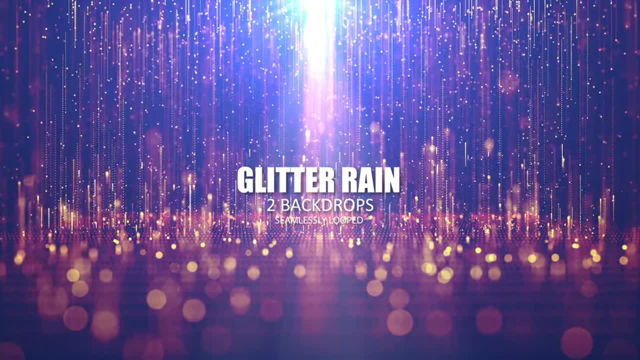 Glitter Rain - Stock Motion Graphics | Motion Array