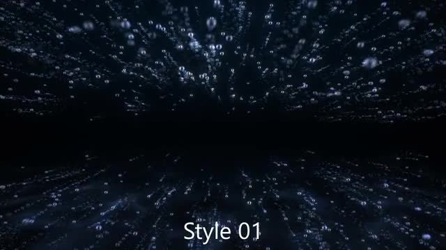 Water Bubble Tunnels: Stock Motion Graphics