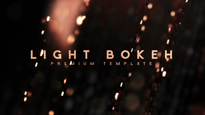 Light Bokeh Freebies template preview