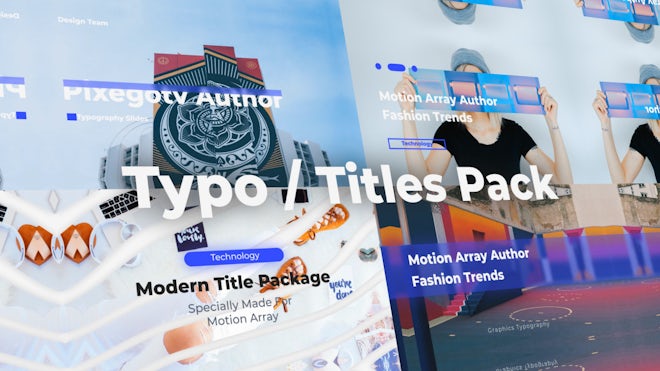 Typo / Titles Pack Freebies template preview