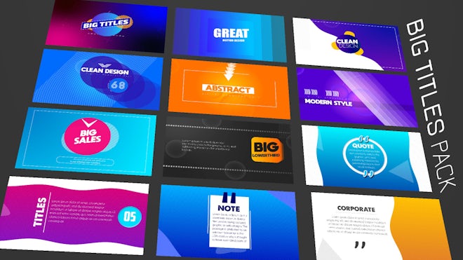 Big Titles Pack Freebies template preview