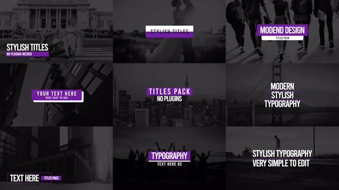 Stylish Titles Pack V6 Freebies template preview