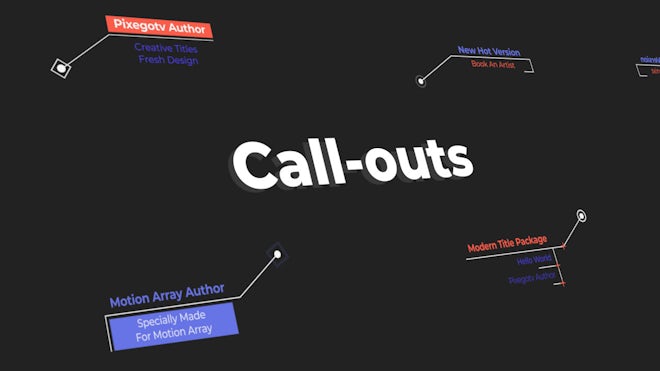 Call-outs Freebies template preview