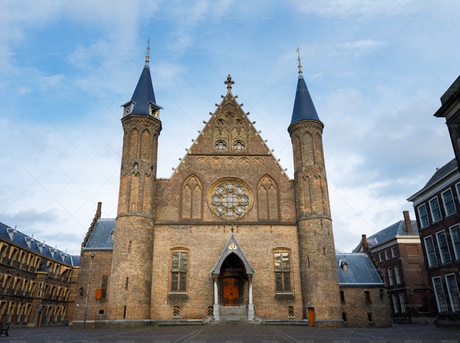 The Ridderzaal, A Building At The Binnenhof Complex In The Hague ...