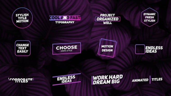 Titles Freebies template preview