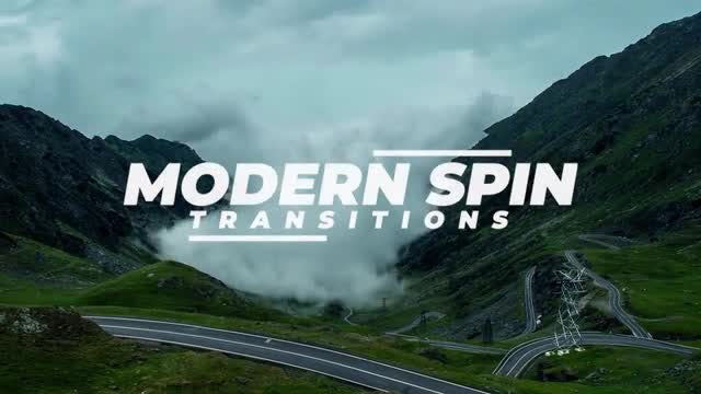 Modern Spin Transitions: Premiere Pro Presets
