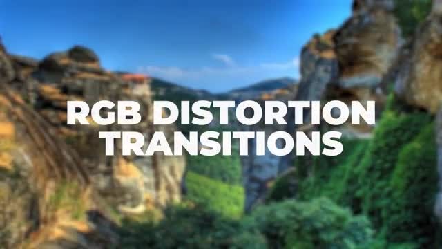 RGB Distortion Transitions: After Effects Presets
