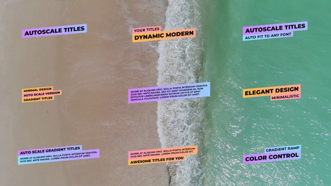 Auto Scale Titles Freebies template preview