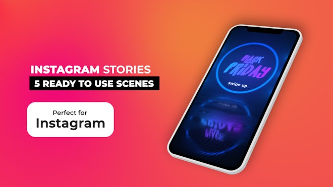 Instagram Stories V11.1 Motion Array template preview