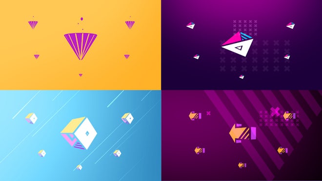 Geometry Logo Intro Pack Freebies template preview