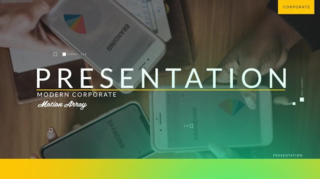 Modern Corporate Presentation Freebies template preview