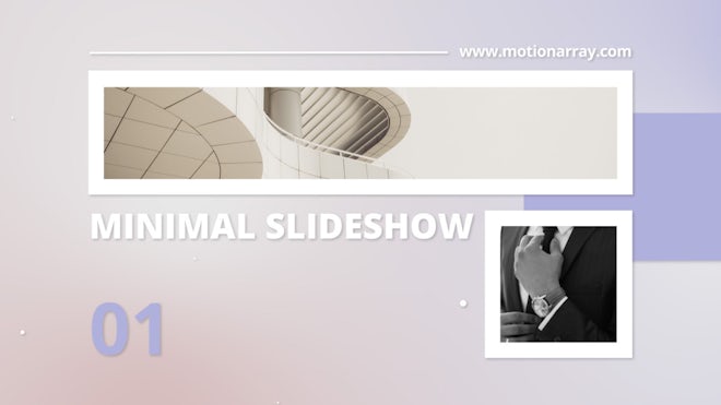 Minimal Slideshow Freebies template preview