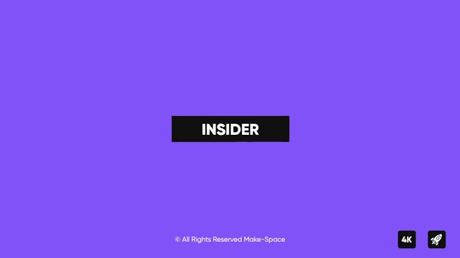Insider Lower Thirds Freebies template preview