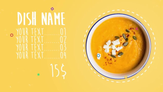 Food Slideshow Freebies template preview