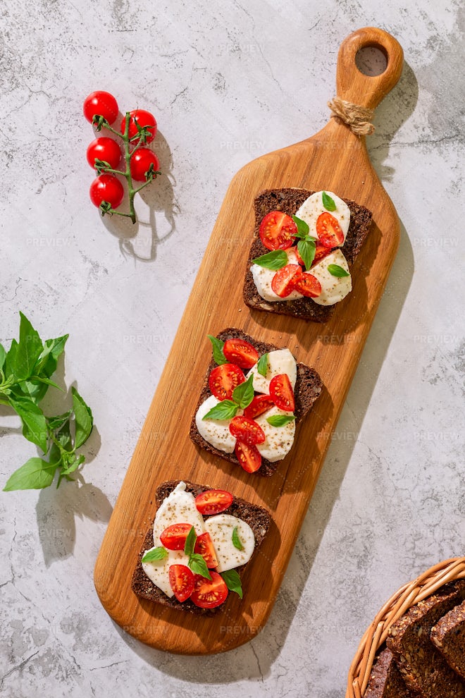 Whole Wheat Bread Sandwiches With Cheese - Stock Photos | Motion Array