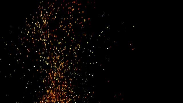 4K Fire Embers 04: Stock Video
