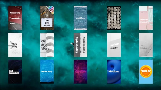 Typography Slides-Instagram Version Freebies template preview
