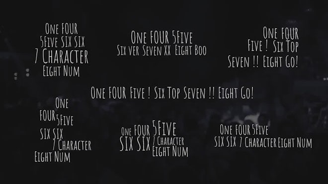 Folding Titles (Separated Version) Freebies template preview