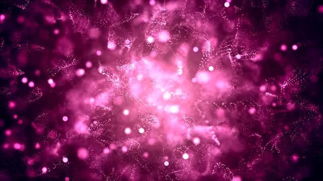 Pink Abstract Particles: Stock Motion Graphics