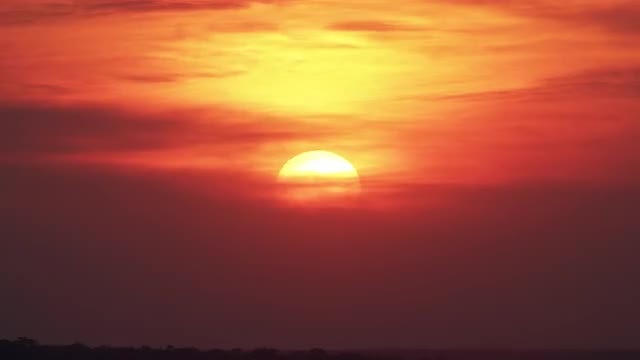 Amber Sunset: Stock Video