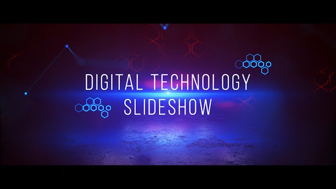 Digital Technology Slideshow Freebies template preview