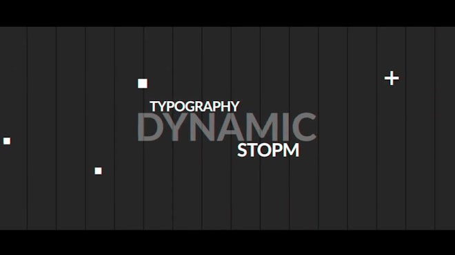 Typographic Dynamic Intro Freebies template preview