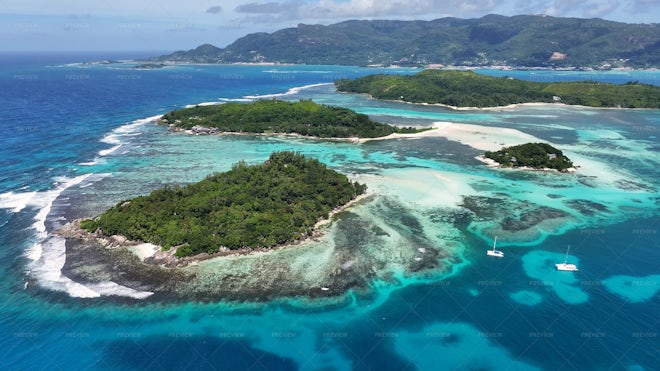 Saint-Anne Marine National Park At Mahe Island In Victoria Seychelles ...