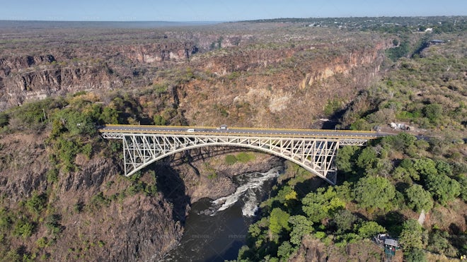 Victoria Falls Bridge At Victoria Falls In Matabeleland North Zimbabwe ...