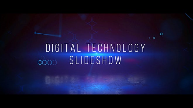 Digital Technology Slideshow Freebies template preview