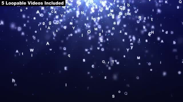 Letters Of The Alphabet: Stock Motion Graphics