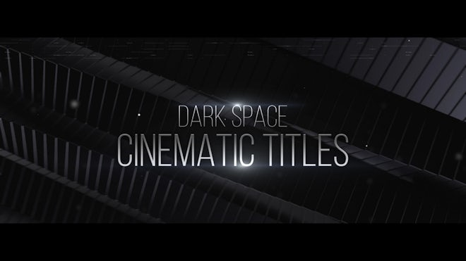 Dark Space Cinematic Titles Freebies template preview