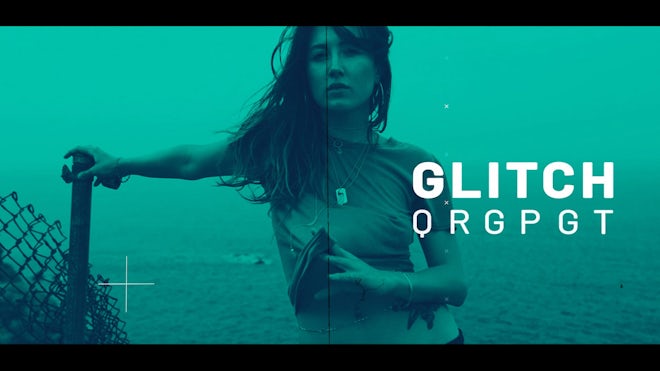 Glitch Slideshow Freebies template preview