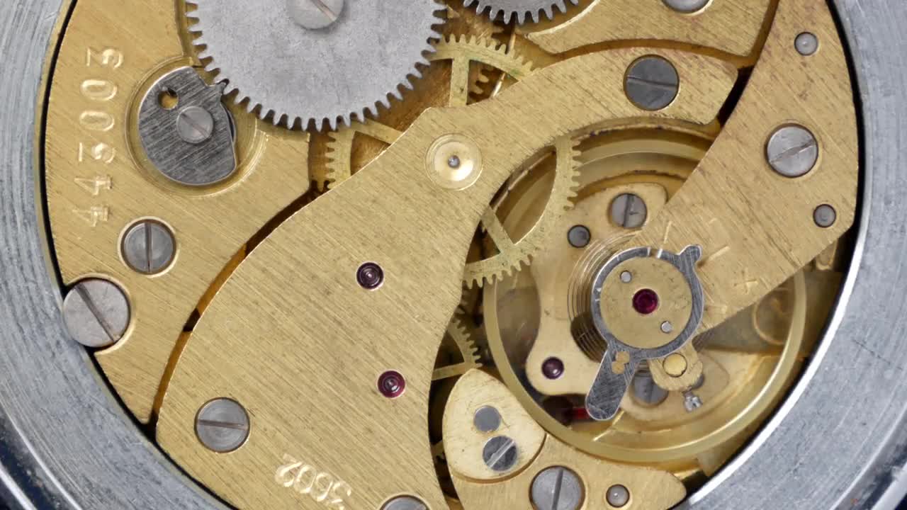 Mechanical Clockwork Stock Video Motion Array