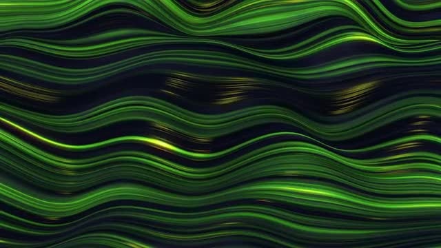 Green Waves: Stock Motion Graphics
