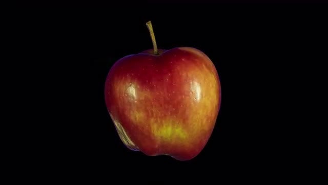 Isolated Red Apple: Stock Video
